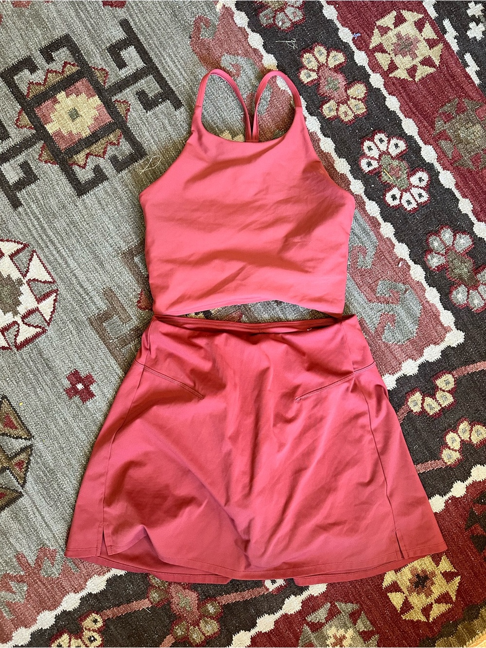 Old Navy Active Rust Red Set